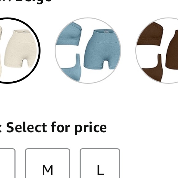 3 piece workout set in blue - Picture 2 of 6